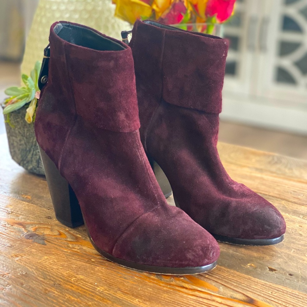 EUC Rag&Bone Suede Distressed Booties!!